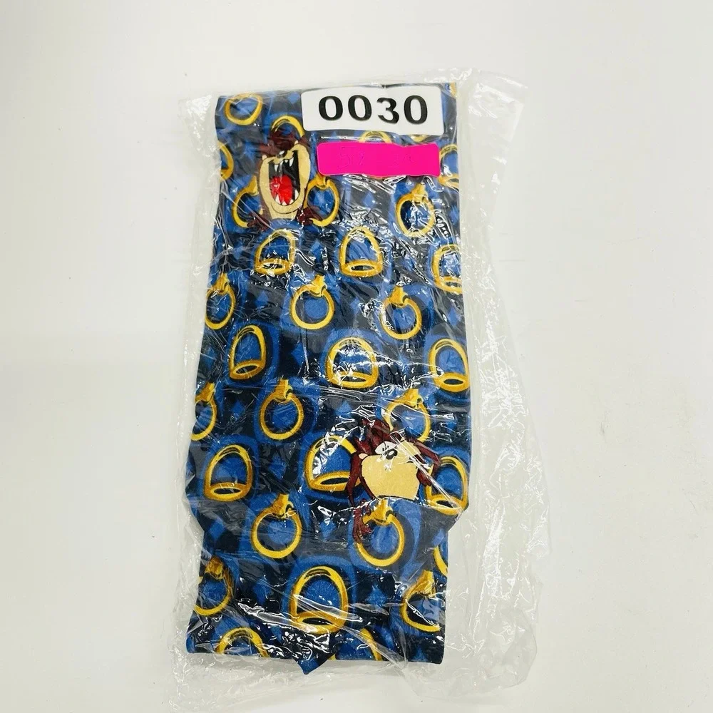 ✅Looney Tunes Taz Necktie Blue 90s Mania Silk #️⃣0030